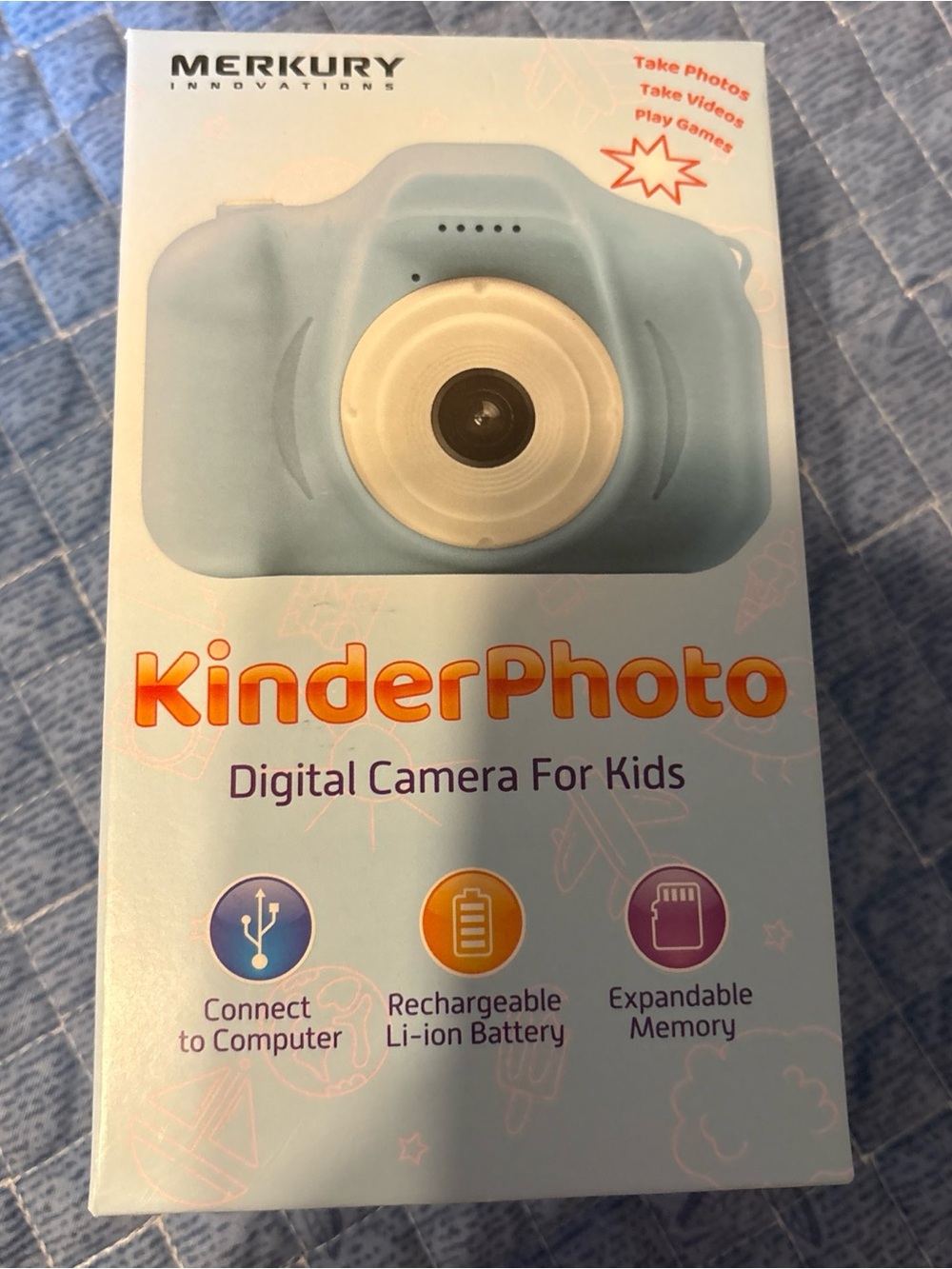 Merkury KinderPhoto Kids Digital Camera — Light Blue